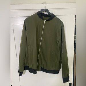 Forest Green Bomber Jacket -XL